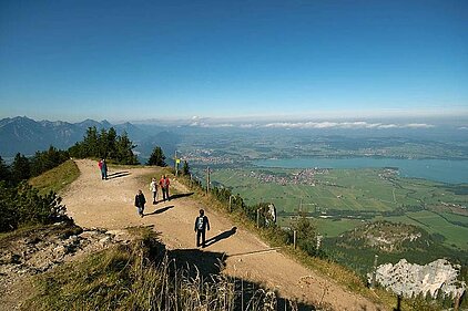 Landschaft rund um den Alatsee bei Füssen